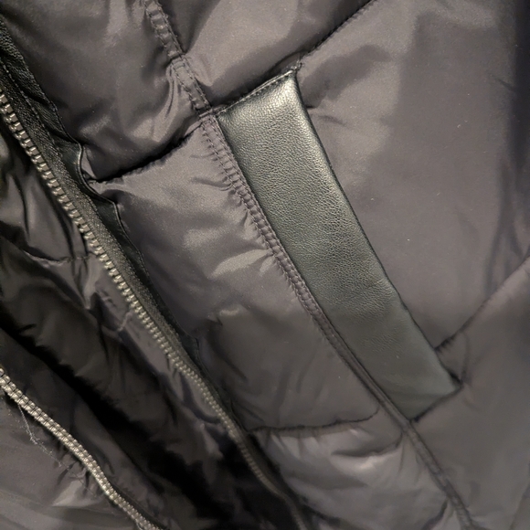 French Connection Black Hooded Puffer Coat - Picture 4 of 5